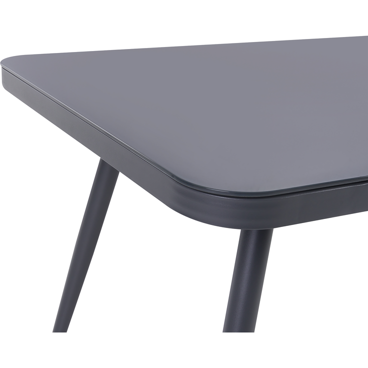 Beliani 'LIPARI' Gartentisch, Glas grau – Bild 5