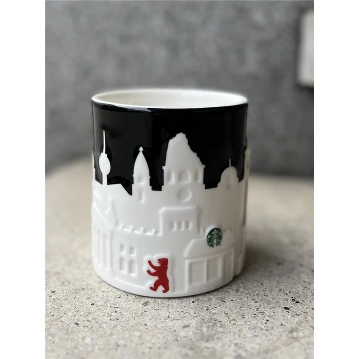 Starbucks Frühstücks-Geschirrset Starbucks City Mug Relief Tasse **Berlin** - Becher - Kaffee 14oz YAH – Bild 2