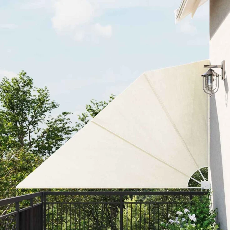 vidaXL Faltbarer Balkonfächer Creme 160×240 cm 41577 – Bild 1