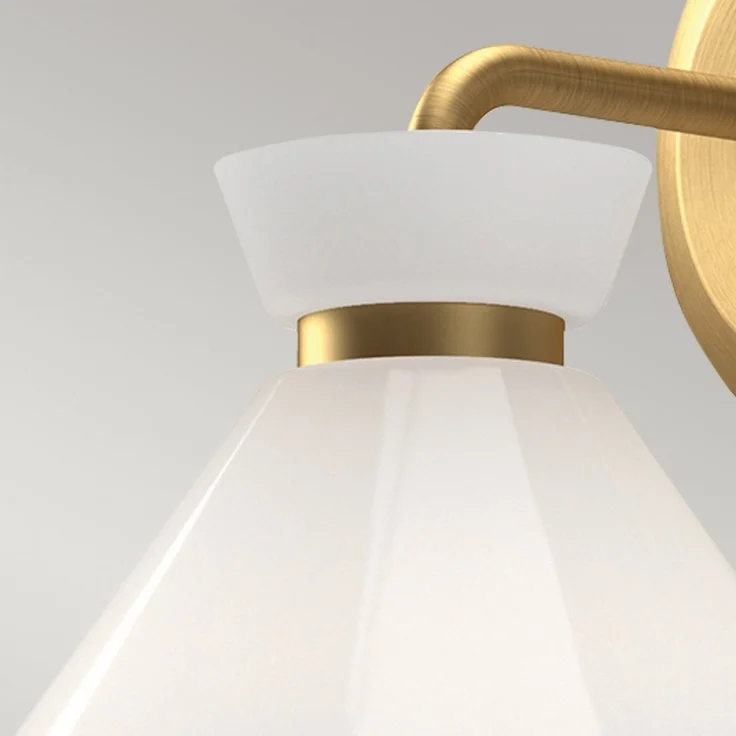 Elstead Lighting Halston Wandleuchte 1-flammig Gebürstetes Gold – Bild 3