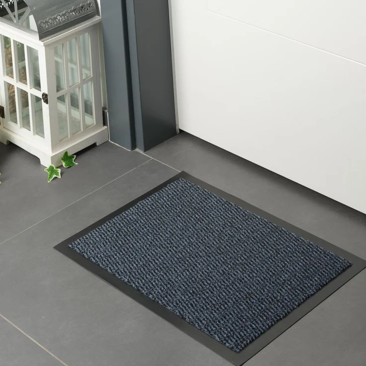 Furni24 Fußmatte - Blau-Schwarz, 40 x 60 cm – Bild 3