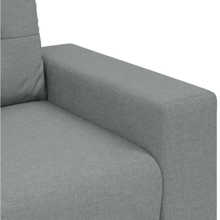 vidaXL Zweisitzer-Sofa Hellgrau 160x77x82 cm Stoff 4105068 – Bild 7