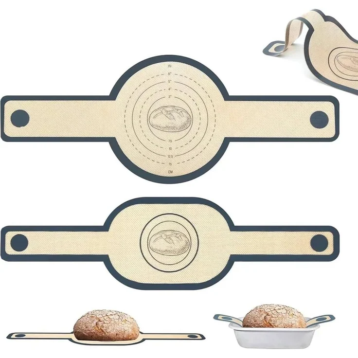 FELIXLEO Backmatte 2er-Set Silikon-Backmatte für Dutch Oven mit langen Griffen, (1-tlg) – Bild 5