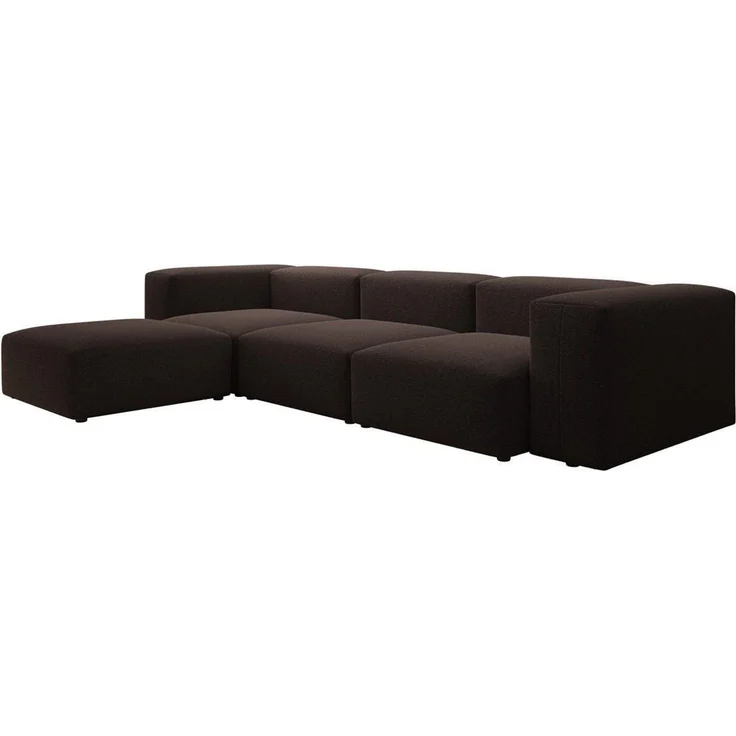 Luxusbetten24 Sofa Designer L Sofa Snug in Bouclé, Stellrichtung der Ottomane bei Montage frei wählbar – Bild 1