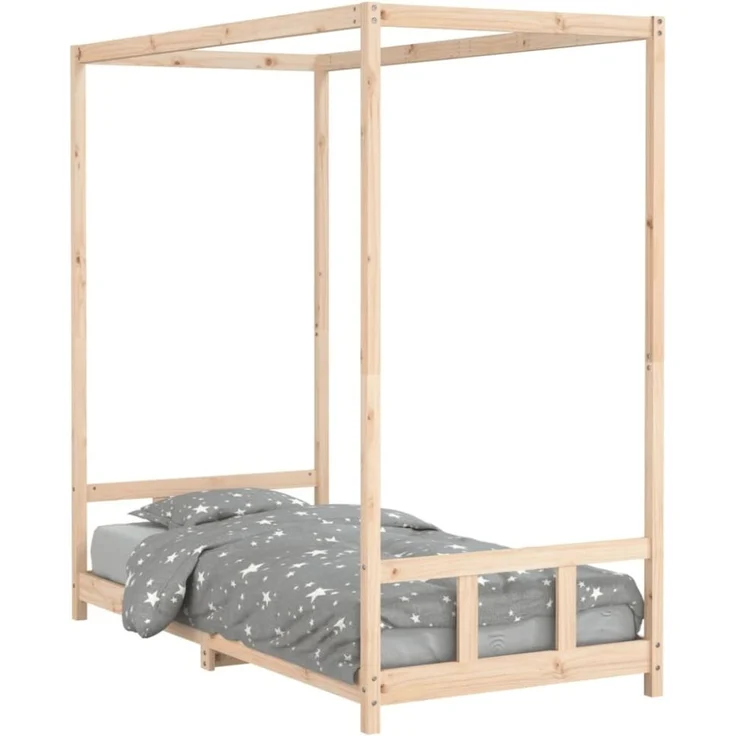 vidaXL Kinderbett 90x190 cm Massivholz Kiefer 834516 – Bild 2