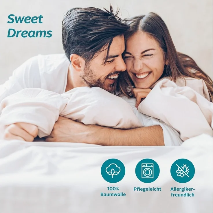 Home affaire Bettwäsche Luisa, Perkal, 2 teilig, NEUHEIT: 100% Baumwolle, ab Gr. 135x200 cm, in drei Qualitäten – Bild 3