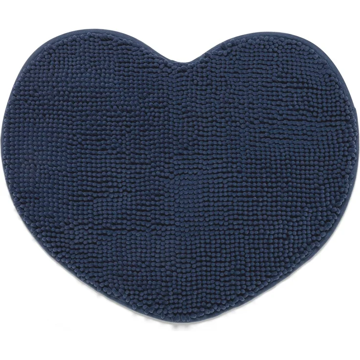 SWEET HOME - Saugfähiger, Rutschfester Badteppich aus Chenille-Mikrofaser in Herzform, ideal als Teppich für Schlafzimmer, Kinderzimmer und Küchenteppich, rutschfest, waschbar, Mehrzweck-Badematte 60