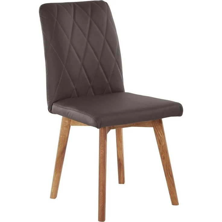 Home affaire Esszimmerstuhl Brest (Set, 2 St), Gestell aus Eiche Massivholz geölt – Bild 3