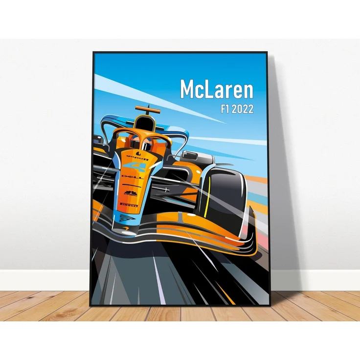 Poster Formel 1 Länder Städte Rennstrecke Rennfahrer Rennwagen · Deko Print ohne Rahmen - C Silverstone / 30x40 cm – Bild 7