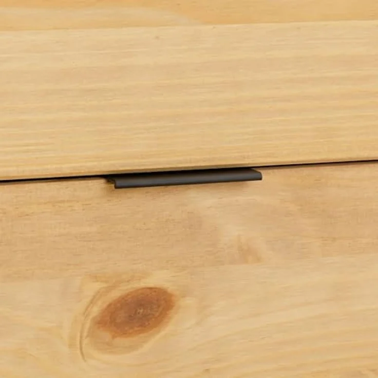 IDIMEX Nachtkommode TEPERA, Nachtkommode mit 2 Schubladen und Ablage aus Massivholz Gebeizt – Bild 5