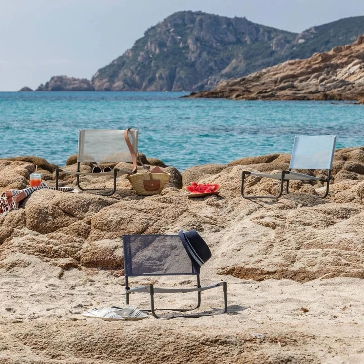 Lafuma niedriger Klappstuhl CALDO für Strand und Camping LFM5162-9868 – Bild 4