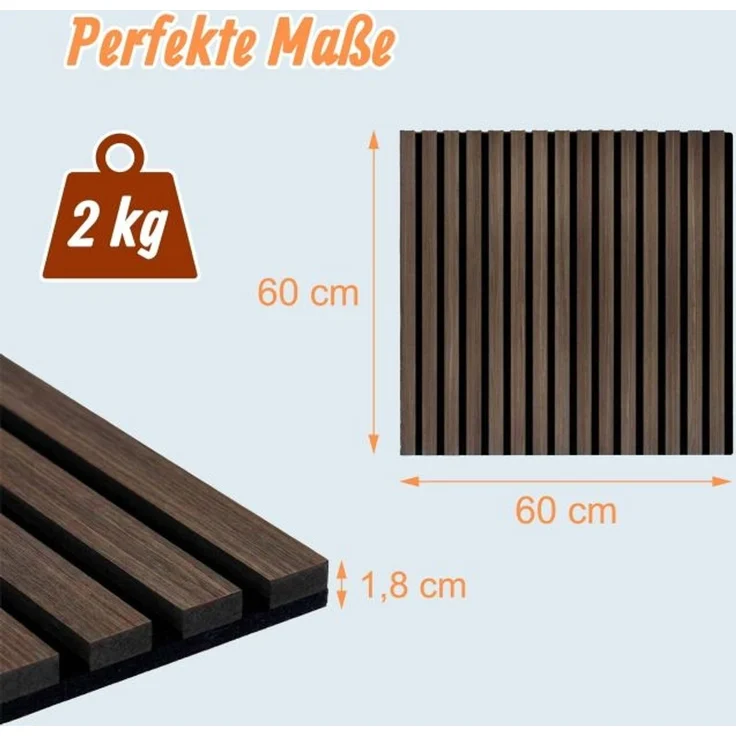 Akustikpaneele 4er Set 60 x 60 cm 10053403_9096 – Bild 4