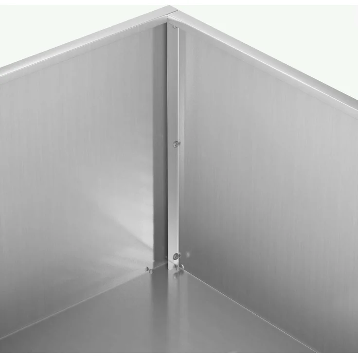 vidaXL Garten-Pflanzgefäß 2 stk. Silber 80 x 80 x 30 cm 8005075 – Bild 6