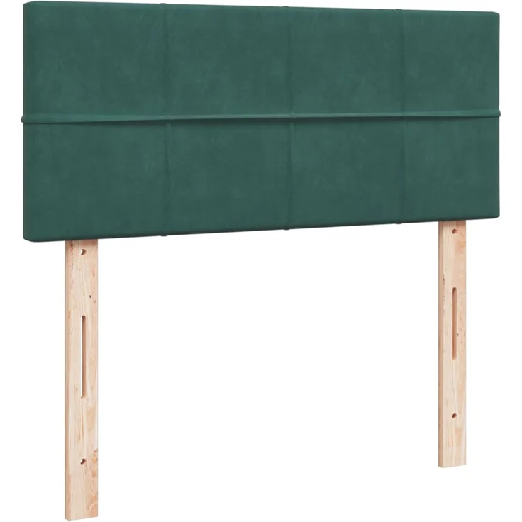 vidaXL Boxspringbett mit Matratze Dunkelgrün 120x190 cm Samt 3287689 – Bild 5