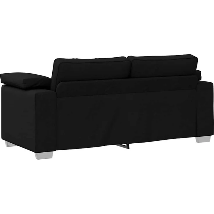 vidaXL Zweisitzer-Sofa Schwarz 180 cm Stoff 4105229 – Bild 4