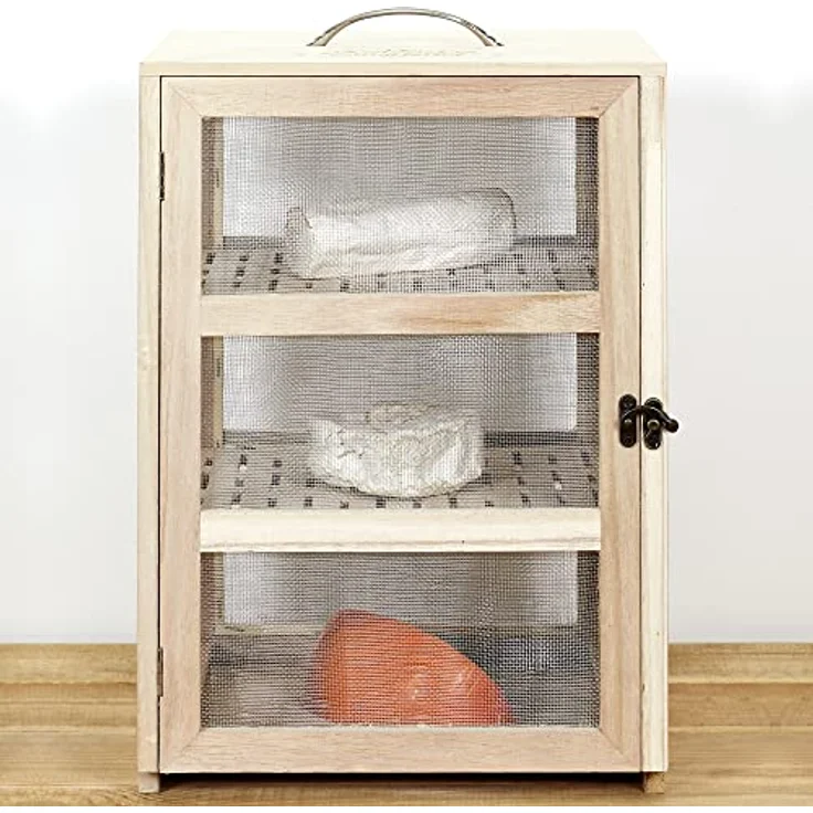 Cook Concept KA4717 Vorratsschrank, für Aufbewahrung, sonstiges Zubehör, Paulownia-Holz, Holz-Stahl, 28,2 x 24 x 39 cm – Bild 12