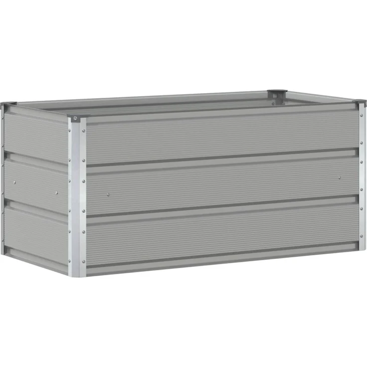 vidaXL Pflanzkübel Hellgrau 100 x 50 x 45 cm Verzinkter Stahl 42018150 – Bild 1