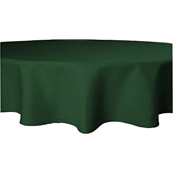 Haus und Deko Tischdecke Tischdecke rund 220 cm Ø beschichtet Leinenoptik wasserabweisend Lotus (1-tlg)