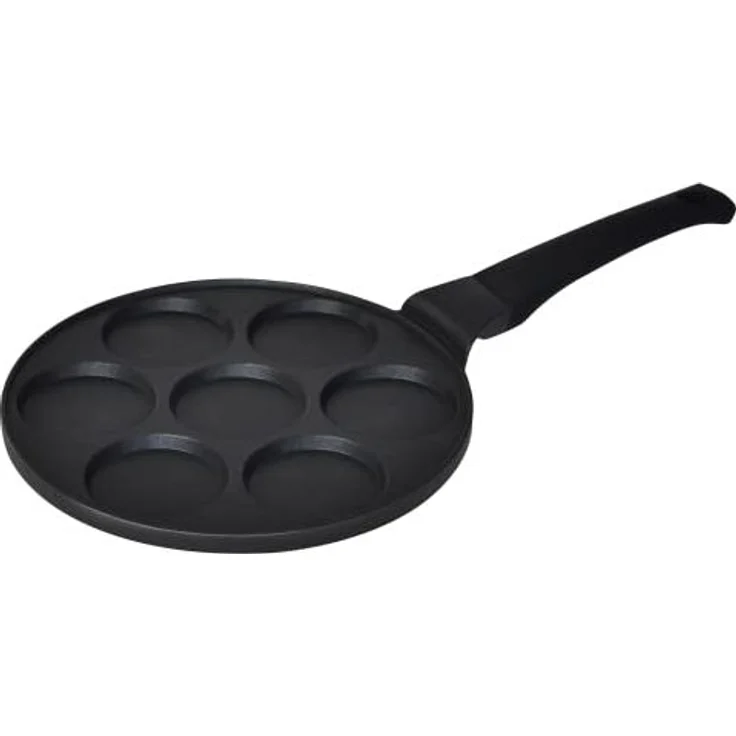 Pfannkuchen Pfanne Ø26cm 7 Fächer Induktion Alu Guss Spiegelei Crepespfanne Pancake geeignet für alle Herdarten – Bild 2