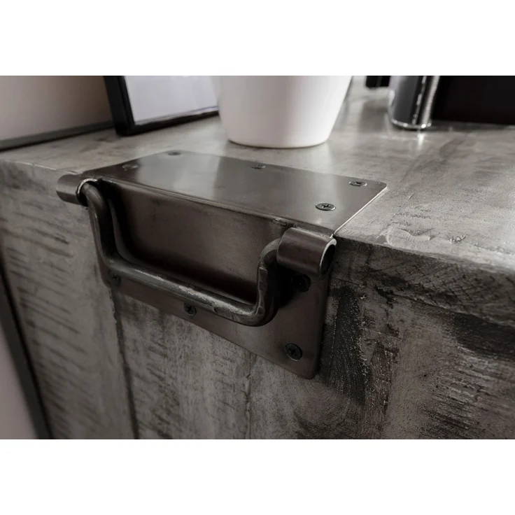 Kommode Mango 81 x 46 x 122 grau lackiert HEAVY INDUSTRY #117 – Bild 6