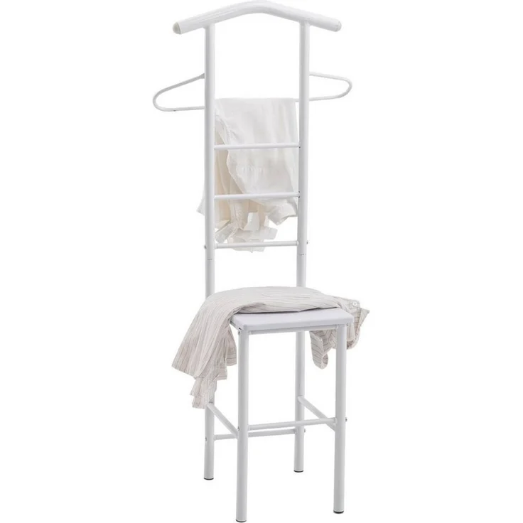 CARO-Möbel Herrendiener JIVO, Herrendiener 2er-Set Kleiderständer Stummer Diener Garderobe Stange Bü – Bild 3