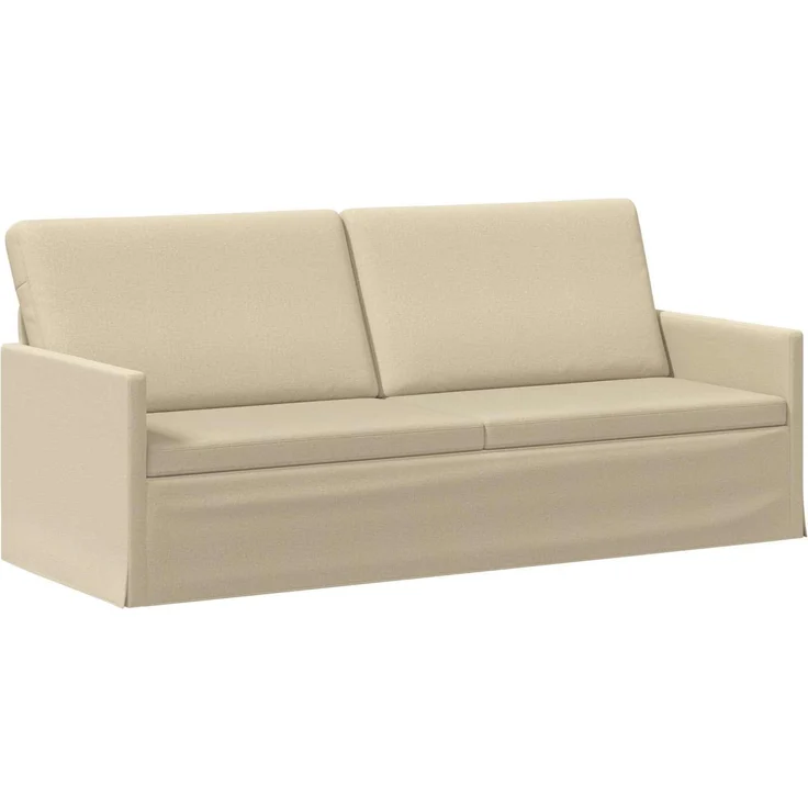 vidaXL Sofa-Set 2 pcs Creme Stoff 3433169 – Bild 3