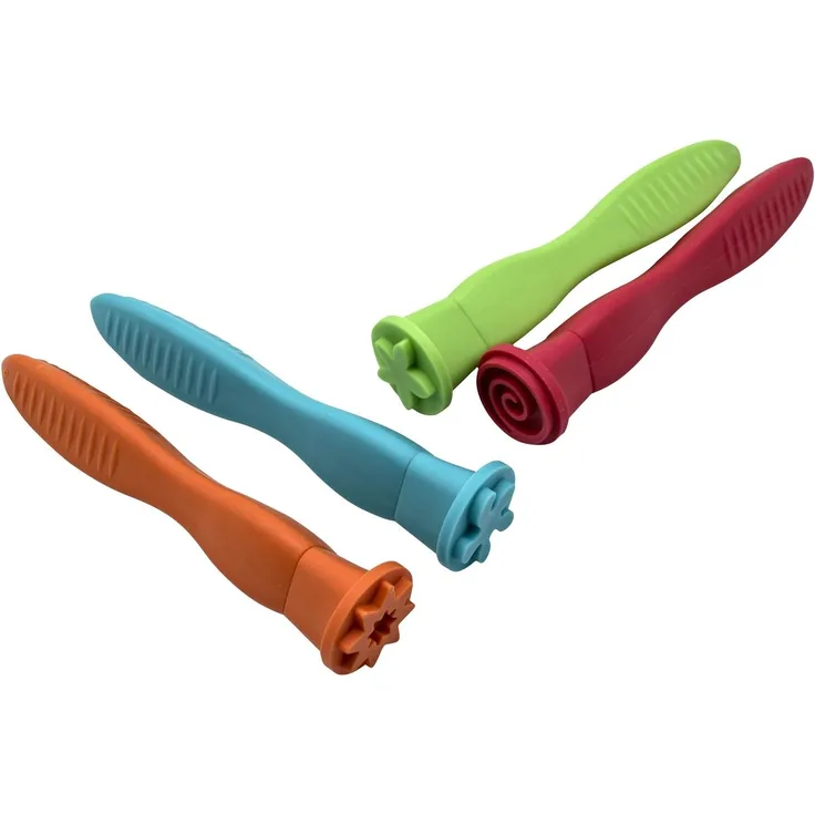 EDUPLAY 370029 Soft Grip Muster Stempel 4er Set, mehrfarbig