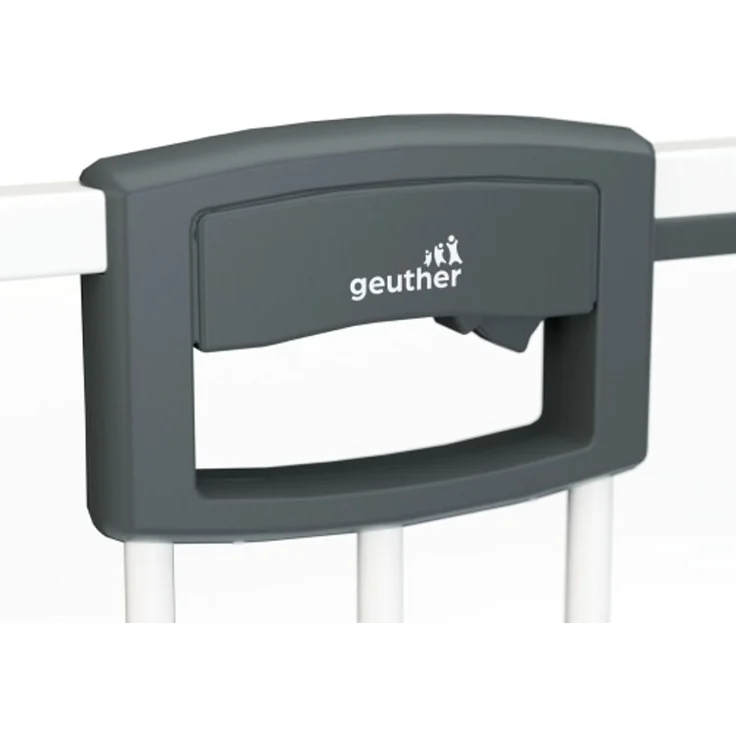 Geuther Türschutzgitter 'Easylock Plus' zum Klemmen für Öffnungen, Metall, Weiß, 136,5 cm - 144,5 cm – Bild 5