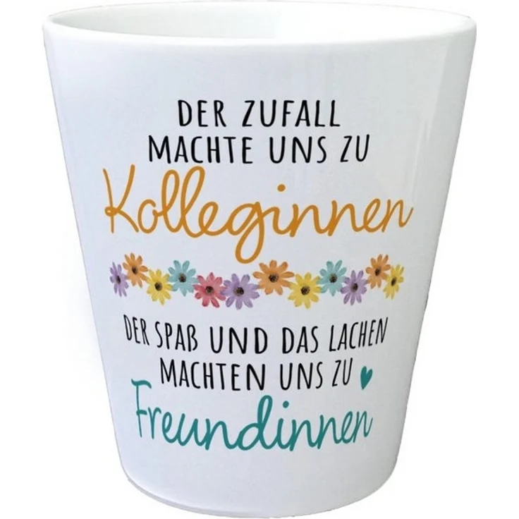 speecheese Blumentopf Beste Kollegin Blumentopf mit Spruch Zufall Kollegen Lachen Freunde – Bild 4