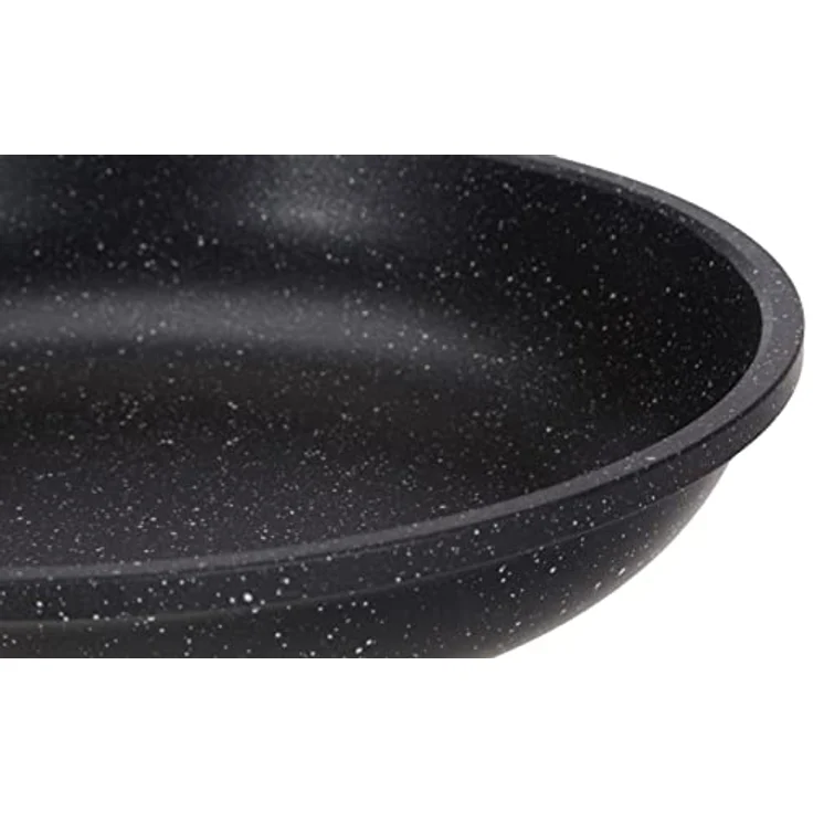 Kamberg – 0008021 – Pfanne 24 cm – Abnehmbarer Griff – Aluminiumguss – Beschichtung in Steinoptik – Für alle Herdarten, auch Induktion – PFOA‑frei – Bild 4