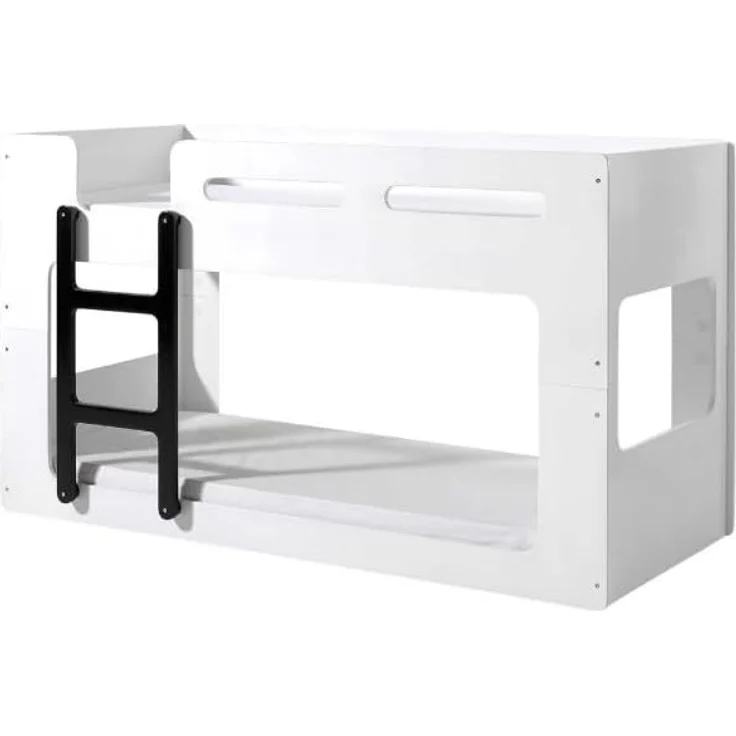 Vipack 'Luca' Halbhochbett 90x200 cm weiß, inkl. Lattenrost – Bild 3