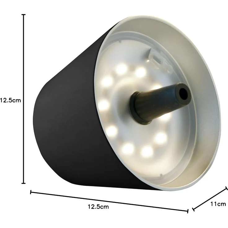 Sompex Flaschenleuchte TOP 2.0 Schwarz LED RGBW mit Akku – Bild 6