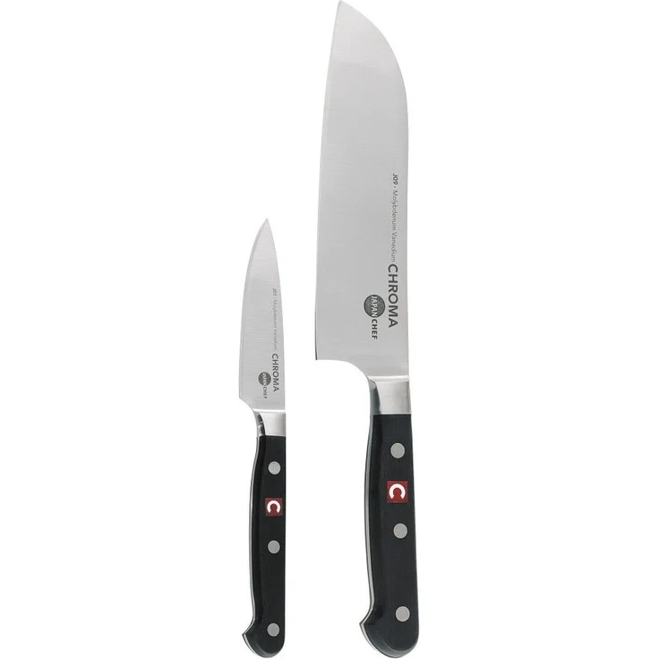 Chroma Japanchef Set: Schälmesser J-01 + Santoku J-09 – Bild 1