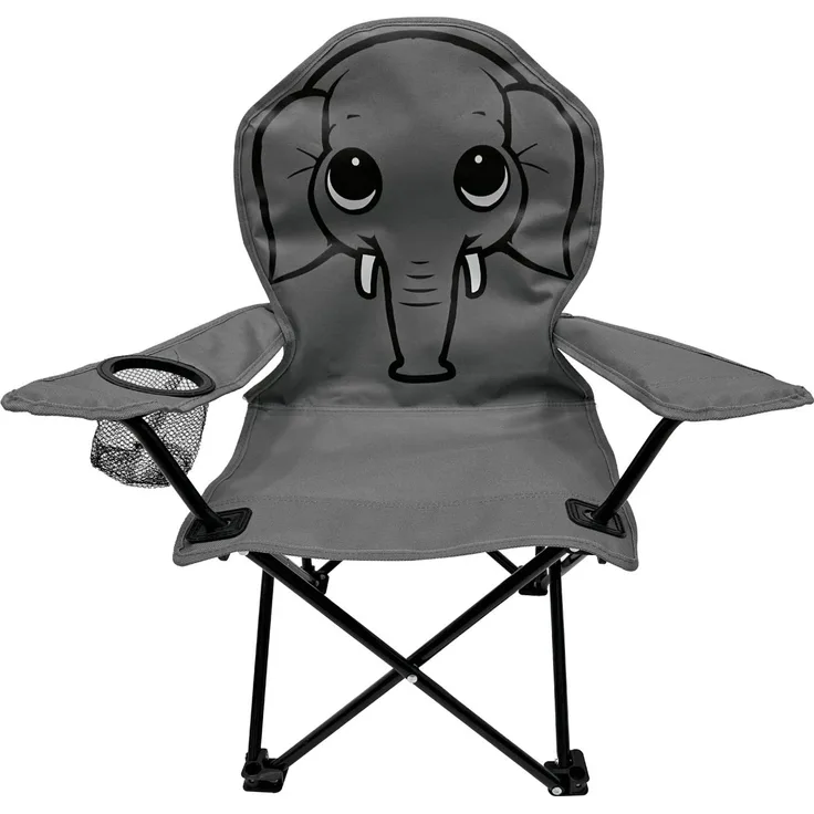 Kinder Anglersessel m. Getränkehalter Garten Campingstuhl faltbar Elefant
