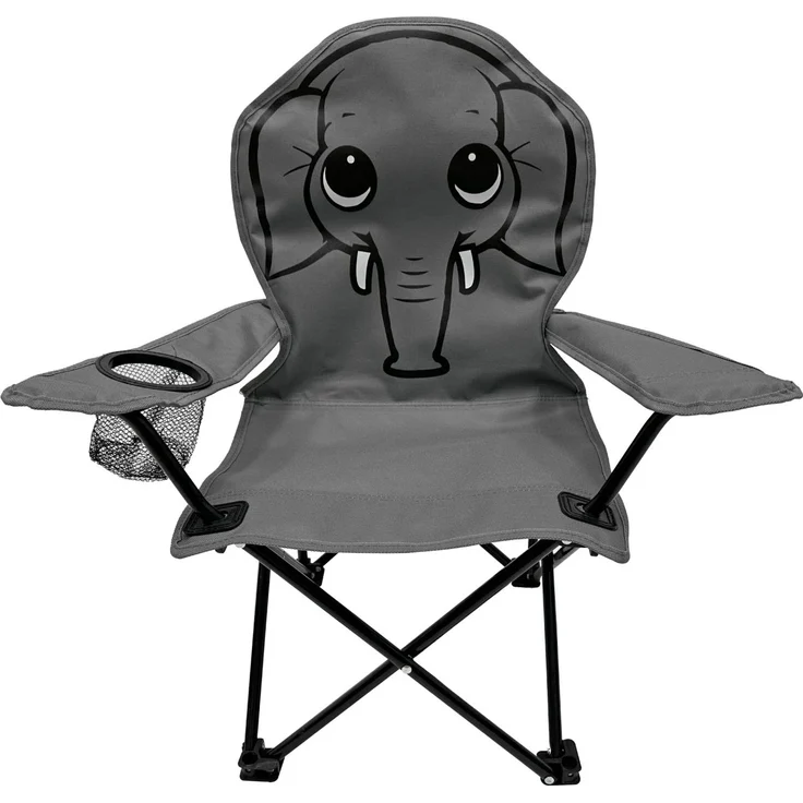 Kinder Anglersessel m. Getränkehalter Garten Campingstuhl faltbar Elefant