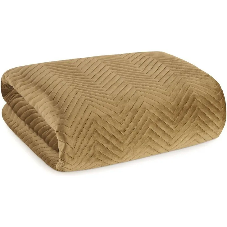 Eurofirany Bettüberwurf SOFIA zweiseitige Steppdecke hochwertige Allzweckdecke L XL XXL, Elegante Tagesdecke Velvet Sesseldecke Sofadecke Überwurf Samt