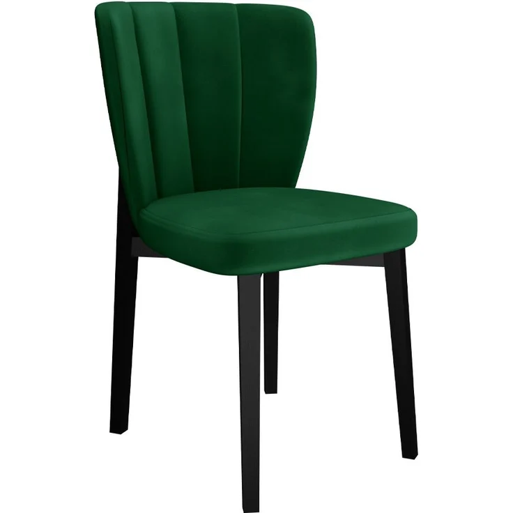 Esszimmerstuhl Iravat, Polsterstuhl, Beine aus Buchenholz (Schwarz, Magic Velvet 2225) – Bild 1