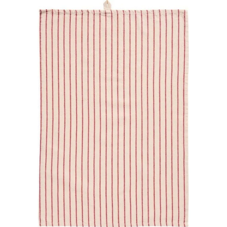 Ib Laursen Geschirrtuch Ib Laursen Geschirrtuch Holly Streifen Rot (50x70cm) – Bild 3