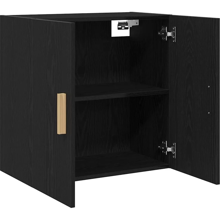 vidaXL Wandschrank Schwarz Eichen-Optik 60 x 30 x 60 cm Holzwerkstoff 862799 – Bild 4