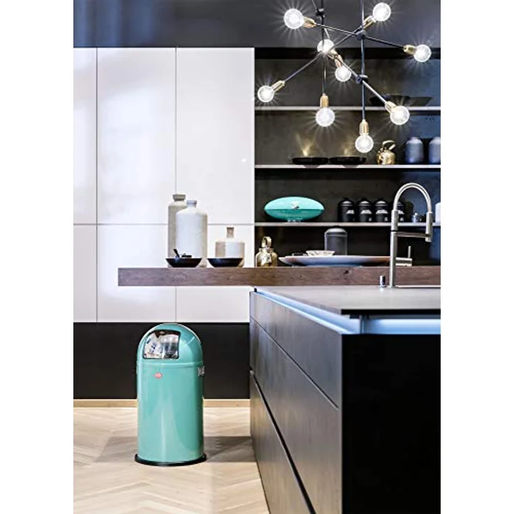 Wesco 'Pushboy' Mülleimer, silberfarben, 50 L – Bild 4