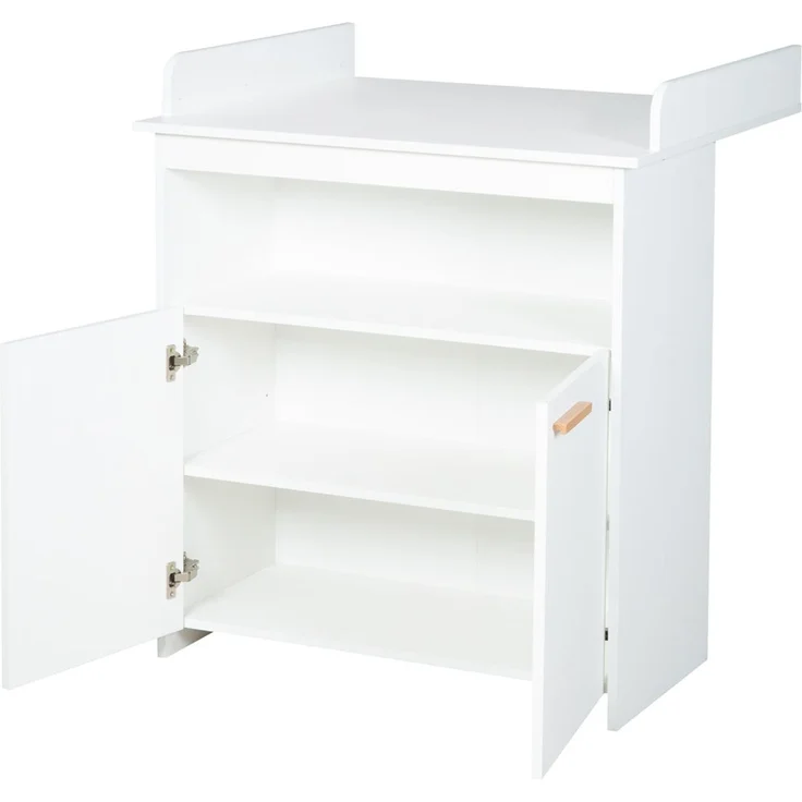roba Kinderzimmerset 'Anton' 3-teilig - Bett 70 x 140 - Wickelkommode - Kleiderschrank 3-türig - Weiß – Bild 5