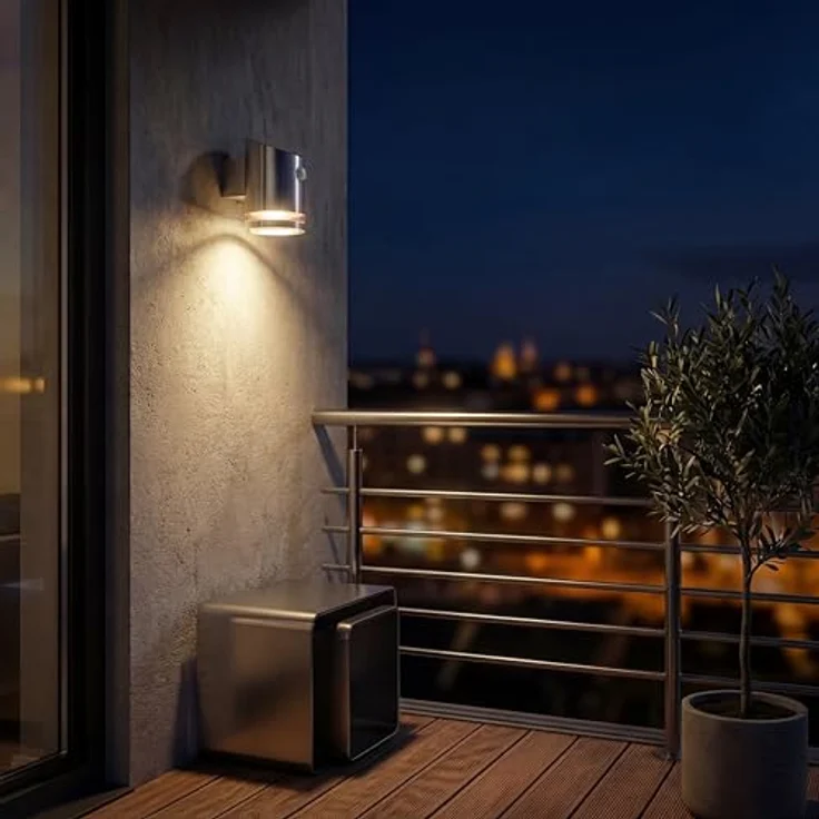 Smartwares Solare Außen‑Wandleuchte mit Bewegungsmelder – Warmweißes Licht – LED 75 lm – Wassergeschützt – Kabellos – Solarbeleuchtung für Eingang, Terrasse, Fassade oder Weg – 10.045.82 – Bild 4