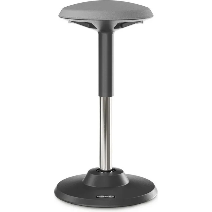 DESKSPACE Drehhocker Motion Ergonomischer Stehhocker - Höhenverstellbarer Bürohocker (Einzelartikel), Höhenverstellbarer Stehhocker mit ergonomischem Sitzkomfort