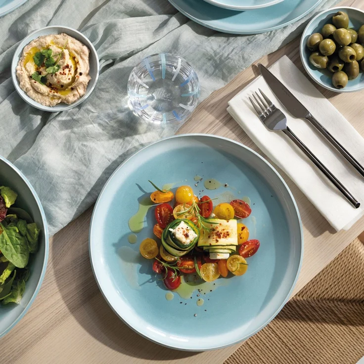 like. by Villeroy & Boch Perlemor Aqua Einsteiger-Set 8-teilig – Bild 3