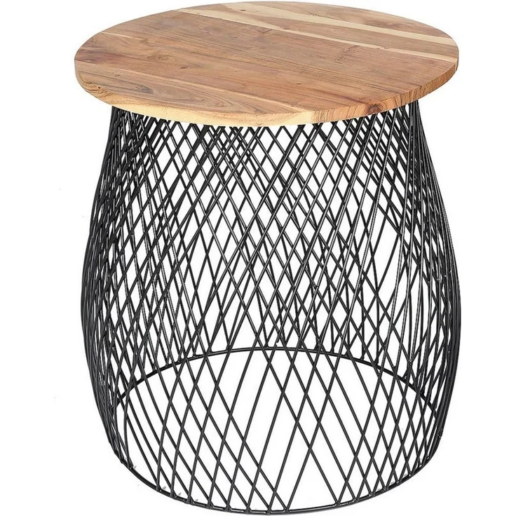 Ambiente Haus Beistelltisch Urban rundes Beistelltisch käfig -H 50cm (1-St) – Bild 4