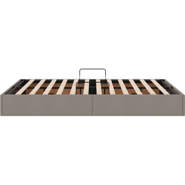vidaXL Ottoman Bettgestell mit Speicher Taupe 140 x 200 cm Stoff 3442829 – Bild 8