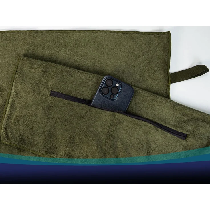 ZOLLNER Fitnesstuch, 85% Polyester 15% Nylon, 50x120 cm, oliv – Bild 6