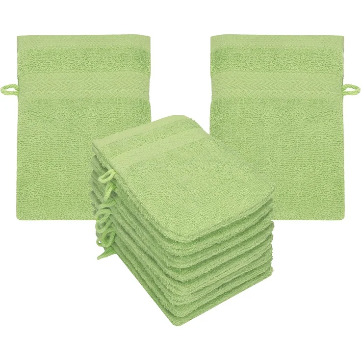 Betz Seiftuch 10-tlg. Waschhandschuhe-Set PREMIUM 100% Baumwolle 16x21 cm
