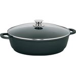 Servierpfanne Kerros 36 cm, Aluminium, Schwarz