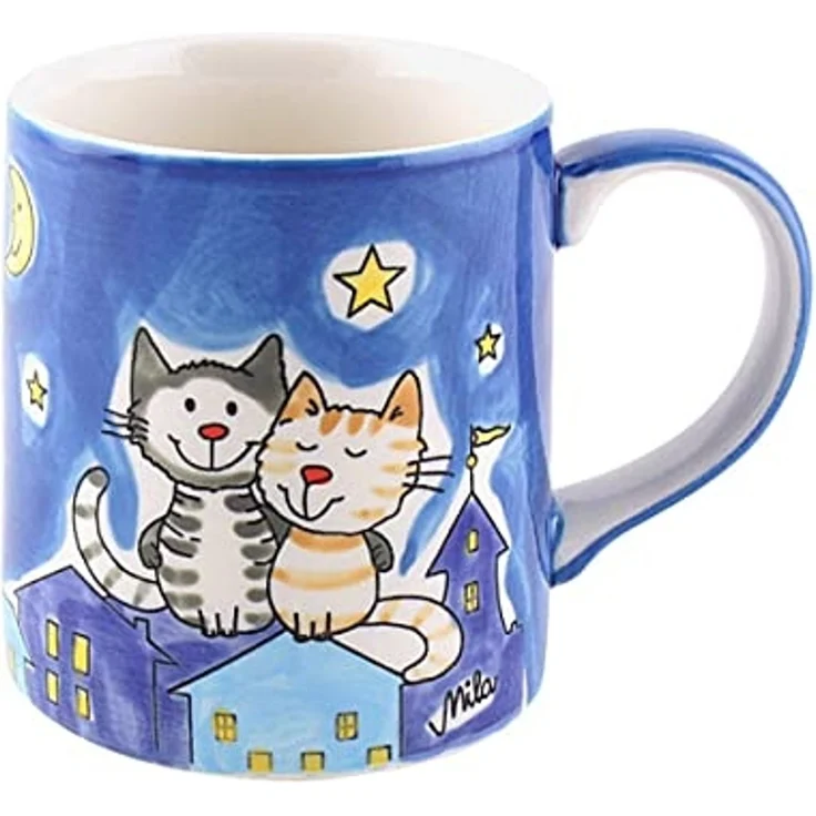 Mila Becher Mila Keramik-Becher NachtKatzen, Keramik – Bild 1